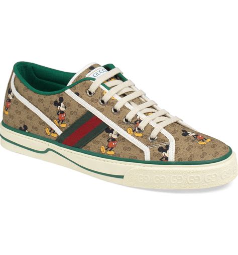 gucci x disney tennis 1977 sneakers|gucci tennis 1977 canvas sneakers.